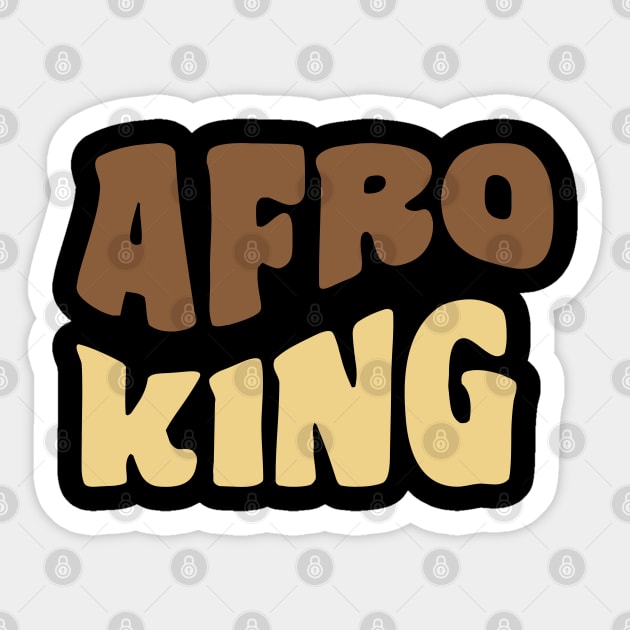 Afro King, Black King, Black Man Sticker by UrbanLifeApparel